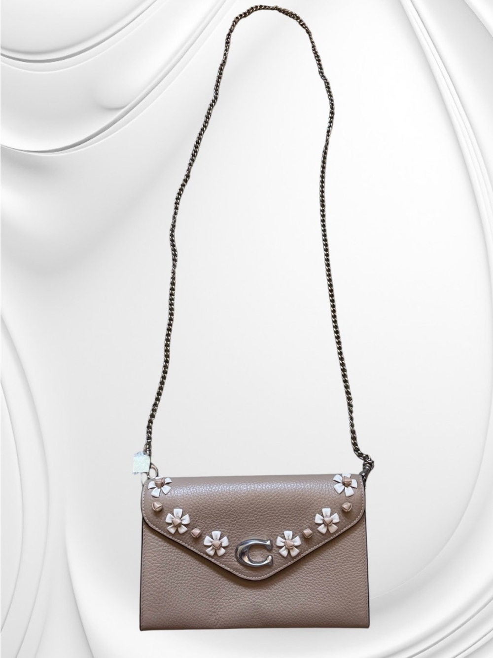 Coach Taupe Tammie Clutch Crossbody Bag